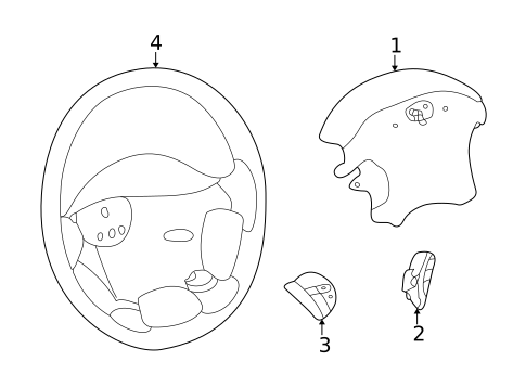 Steering Wheel & Trim for 2005 Dodge Stratus #1
