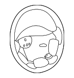 XH231L8AB - : Steering Wheel for Chrysler: Sebring | Dodge: Stratus Image