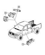 5KK43DX9AB - Electrical: Heated Seat Switch Bezel for Mopar Image image