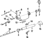 7835342 - Electrical: Wiper Switch for Buick: Electra, LeSabre | Chevrolet: Caprice, Impala | Oldsmobile: 98, Custom Cruiser, Delta 88 | Pontiac: Grand Prix, Parisienne, Safari Image