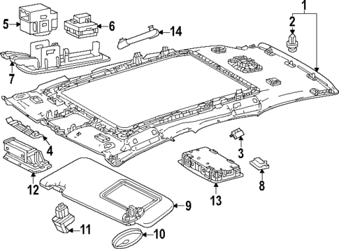 Interior Trim - Roof for 2025 Lexus NX350h #7