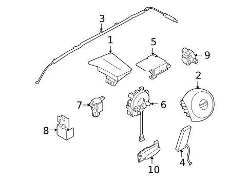 Air Bag Components for 2011 Nissan Cube #0
