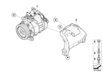 64509180550 - Heater and Air Conditioning: Air Conditioning Compressor for BMW Image