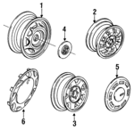 321601025K - Suspension: Wheel for Volkswagen: Fox, Golf, Scirocco Image