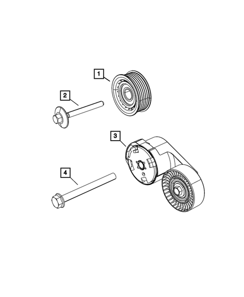 Pulleys and Related Parts for 2015 Jeep Grand Cherokee #1