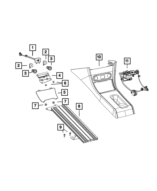 68142047AB - Interior Trim: Passive Entry Antenna for Mopar Image
