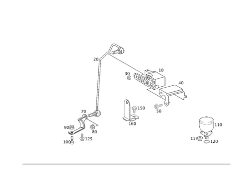 Regulation of Dynamic Headlamp Range Control, Rear for 2001 Mercedes-Benz C240 #0