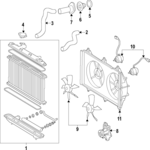 16410YZZAH - Cooling System: Radiator for Toyota Image
