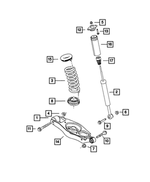 68032314AA - Rear Suspension: Rear Coil Spring for Mopar Image