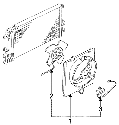 Condenser Fan for 1989 Dodge Colt #0