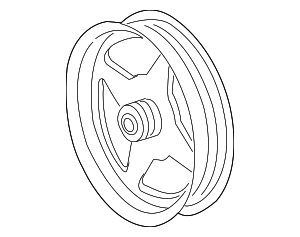 STP361 - Steering: Motorcraft™ Power Steering Pump Pulley for Ford Image