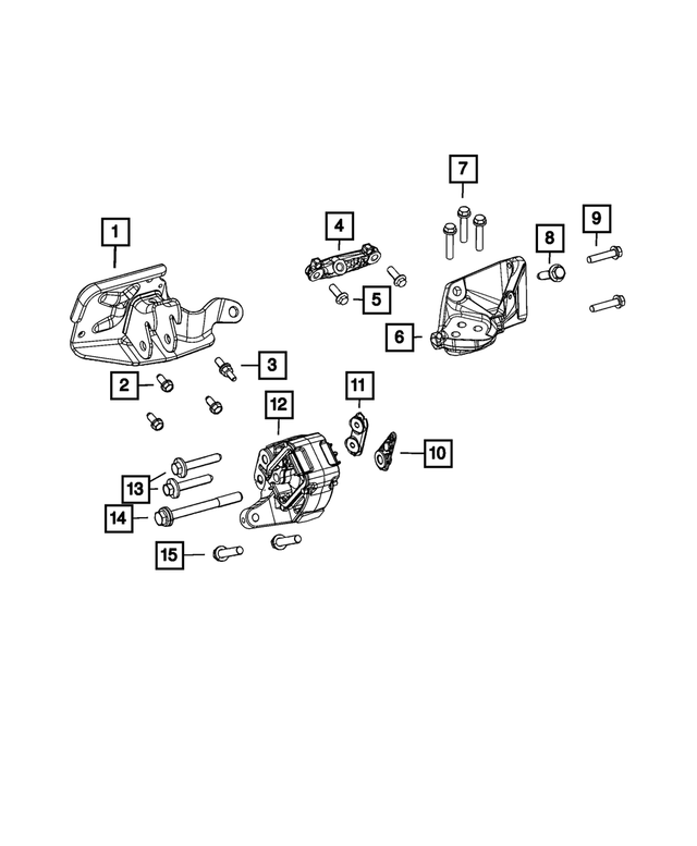 5038877AB - Engine: Engine Mount Bracket for Mopar Image