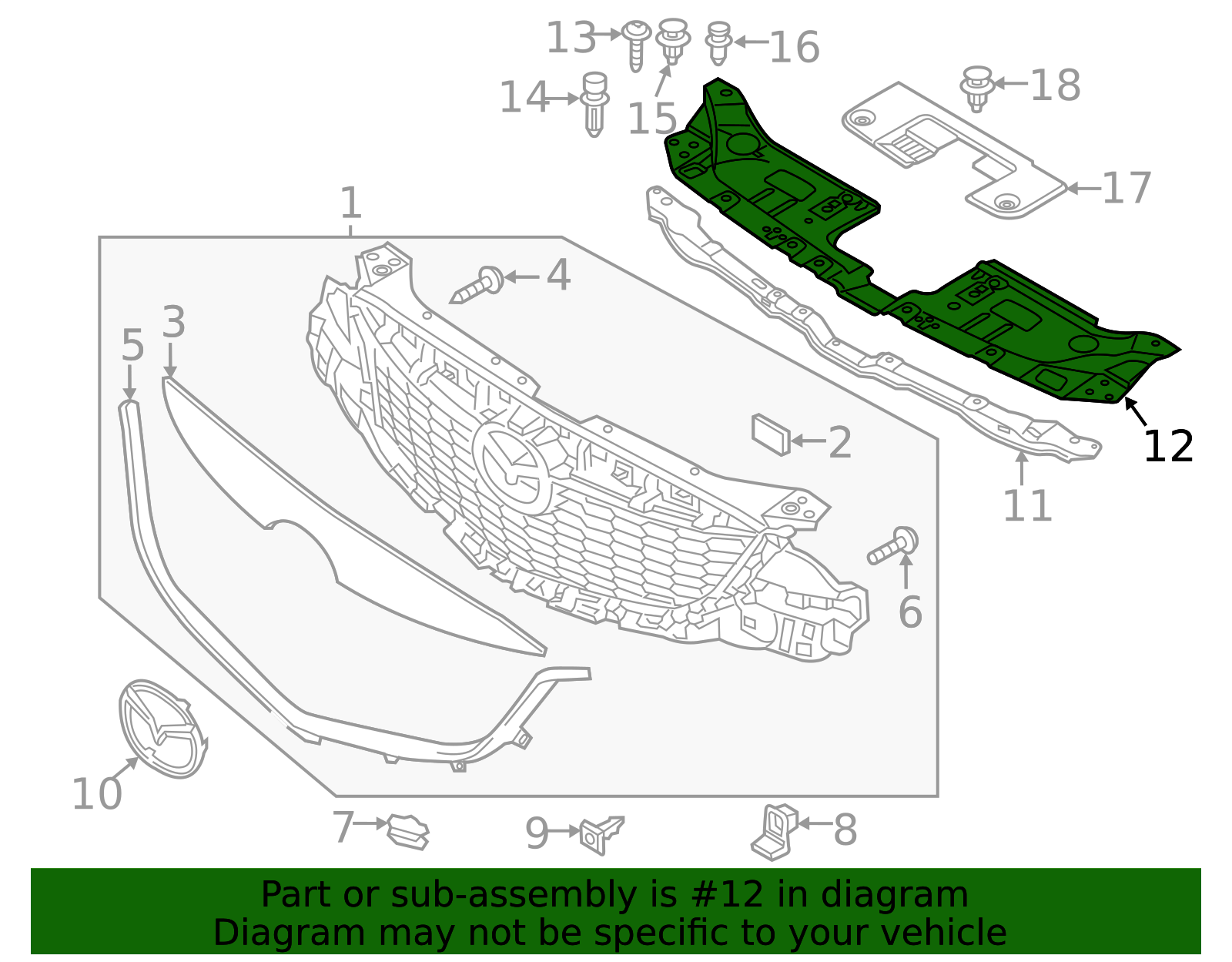 KD45-50-716 - Closure Panel - 2013-2015 Mazda CX-5 | Mazda Parts