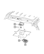 55056019AA - Air Conditioning &amp; Heater: Rear A/c Control Bracket for Mopar Image