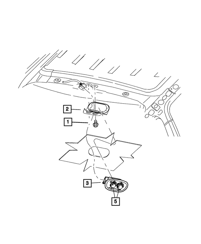 « 55056019AB – Air Conditioning &amp; Heater : Commande Arrière De Climatisation Support pour Mopar Image »