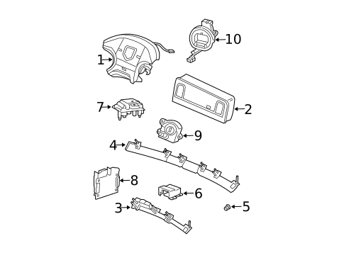 Air Bag Components for 2005 Dodge Ram 3500 #0