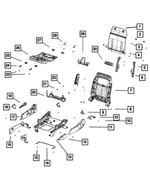 1RX05XDVAA - Interior Trim: Front Seat Back Panel for Mopar Image