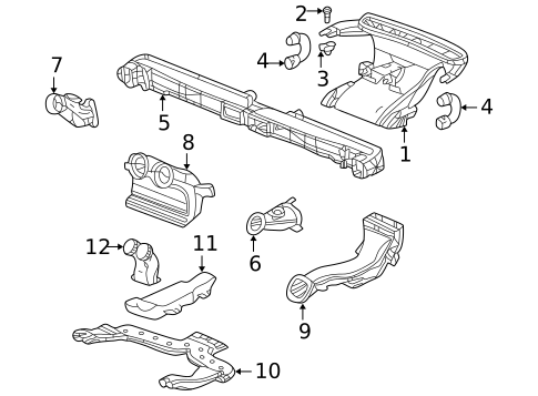 Ducts for 2002 Pontiac Aztek #0