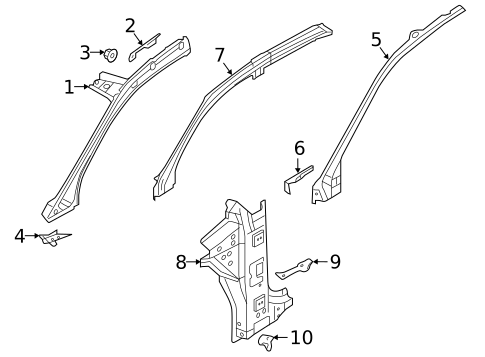 Hinge Pillar for 2025 Audi SQ8 #0