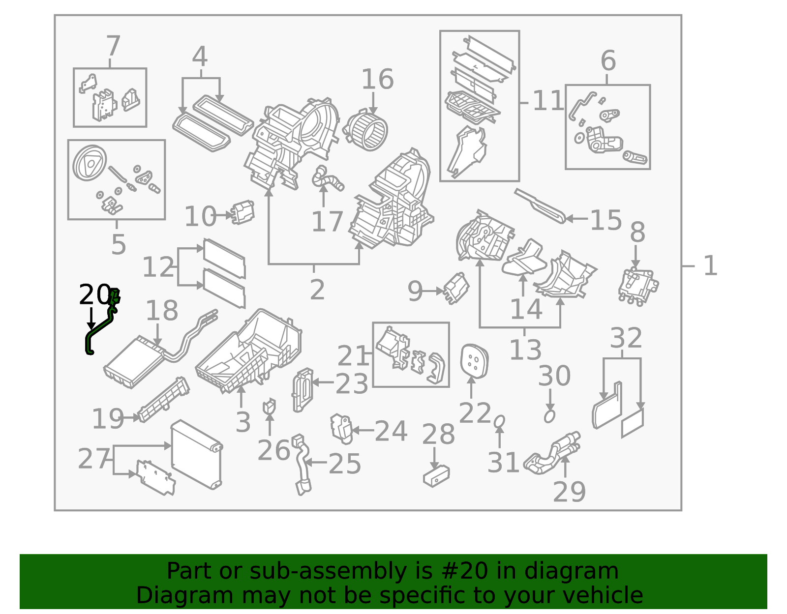 2010-2013 Mazda 3 HVAC Evaporator Temperature Switch BBM4-61-J22