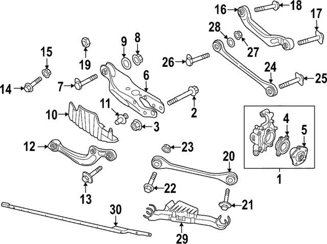 8W9505475B - Suspension: Suspension Track Bar for Audi Image
