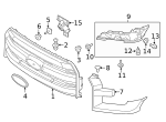W716714S442 - Body: Trim Support Screw for Ford: F-150 Image