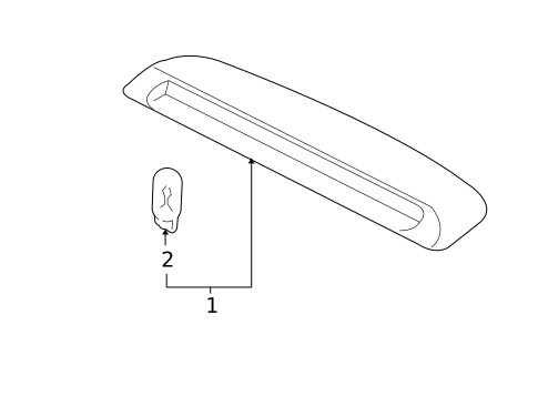 High Mounted Stop Lamp for 2008 Kia Optima #0