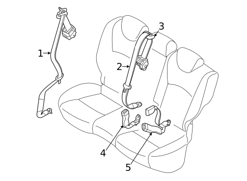 Seat Belt for 2016 INFINITI QX50 #1