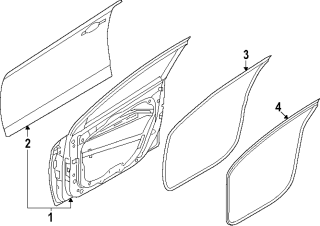 82120DO000 - : Weather-Strip On Body for Kia Image