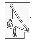 4814ST8A04ZC - Electrical: Belt &amp; Retractor for Acura Image