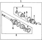 28021AC080 - Suspension: Axle Assembly for Subaru Image