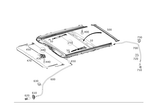 2127801800 - Sliding Sunroof: Sliding Sunroof Frame for Mercedes-Benz Image