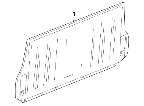 Interior Trim - Tail Gate for 2004 GMC Envoy XUV #0