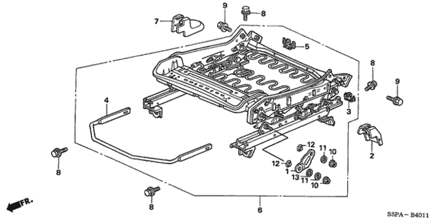 Front Seat Components (L.) (Manual Height) for 2005 Honda Civic #0