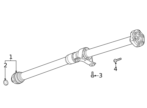 Drive Shaft for 2021 Cadillac CT4 #0