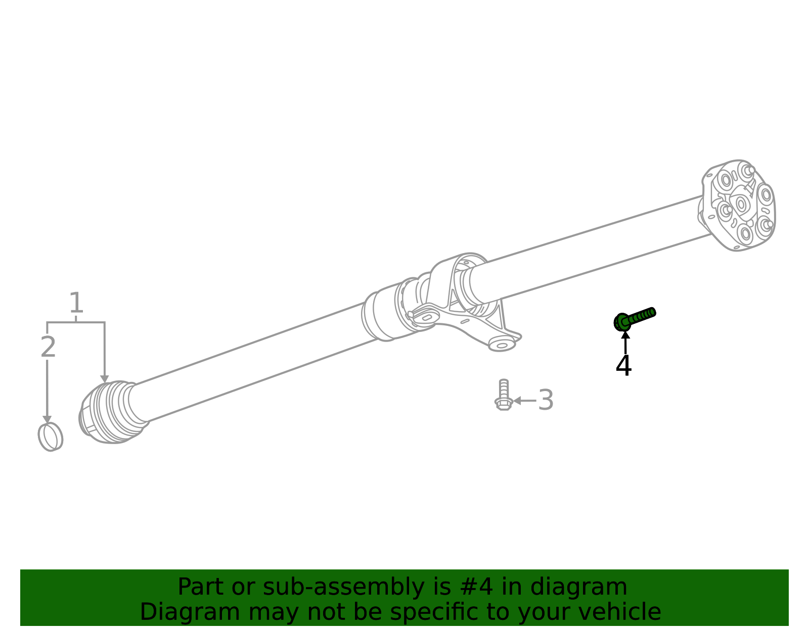 2016-2026 GM Drive Shaft Bolt 11546698 | TascaParts.com