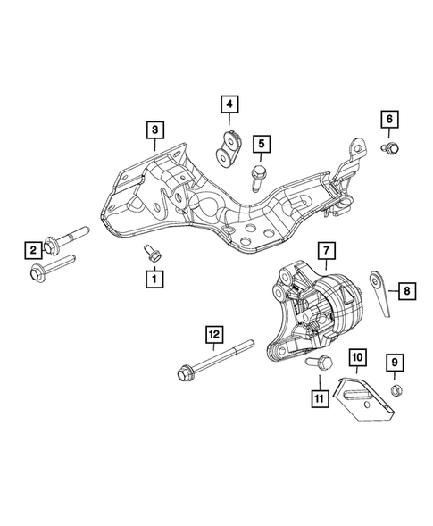 Engine Mounting for 2024 Ram 1500 #3