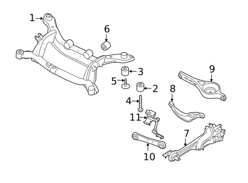 Rear Suspension for 2009 Volvo S80 #1