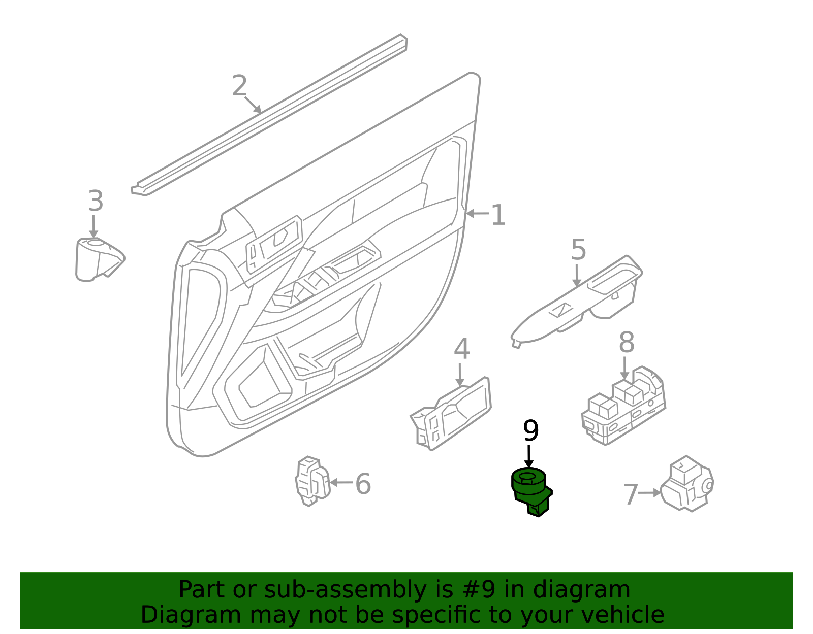 thumbnail image 2 of Genuine Ford Memory Switch BC3Z-14776-AA - OEM For F-150 / Super Duty 2009-2016 2 of 6