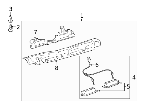 License Lamps for 2019 Lexus LX570 #0