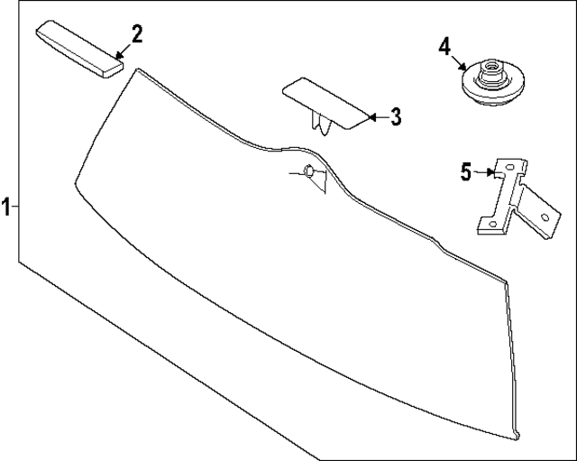 98713P6000 - : Lift Gate Glass Grommet for Hyundai Image