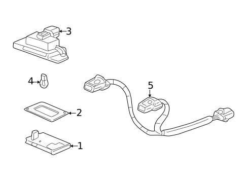 License Lamps for 2001 Honda Accord #1