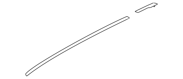 Official Nissan USA 73852-6RA0A - Roof Molding 2021-2025