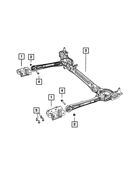 Rear Axle Assembly for 2020 Dodge Grand Caravan #0