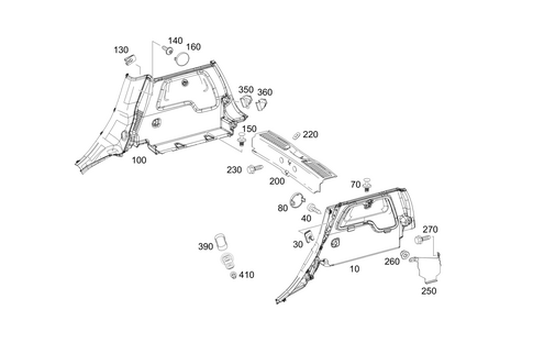 Luggage Compartment Covering for 2015 Mercedes-Benz B Electric Drive #0