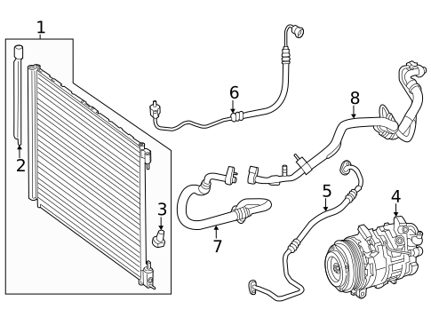 A/C Accumulator/Receiver Drier for 2024 Mercedes-Benz GLC300 #0