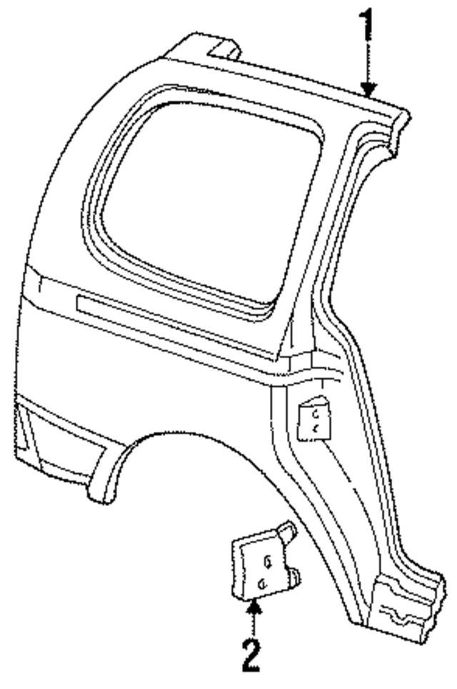 YF5Z1229076BPTM - : Side Molding for Ford Image