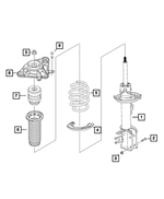 68246696AA - Rear Suspension: Dust Shield for Fiat: 500X | Jeep: Renegade Image