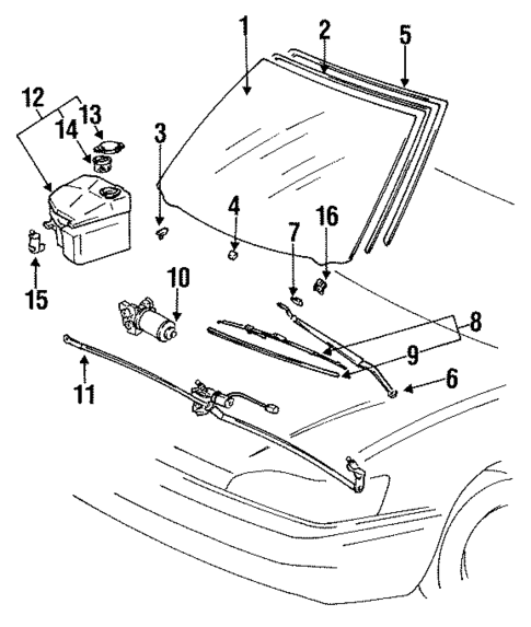 Wipers for 1992 Lexus ES300 #0