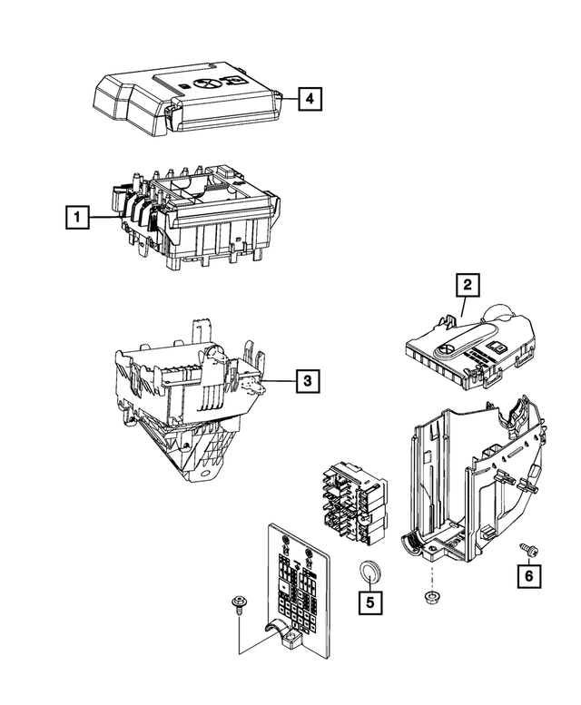68550015AA - Electrical: Power Distribution Center Cover for Mopar Image